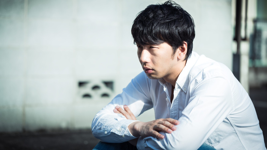 無心状態な男性のイメージ